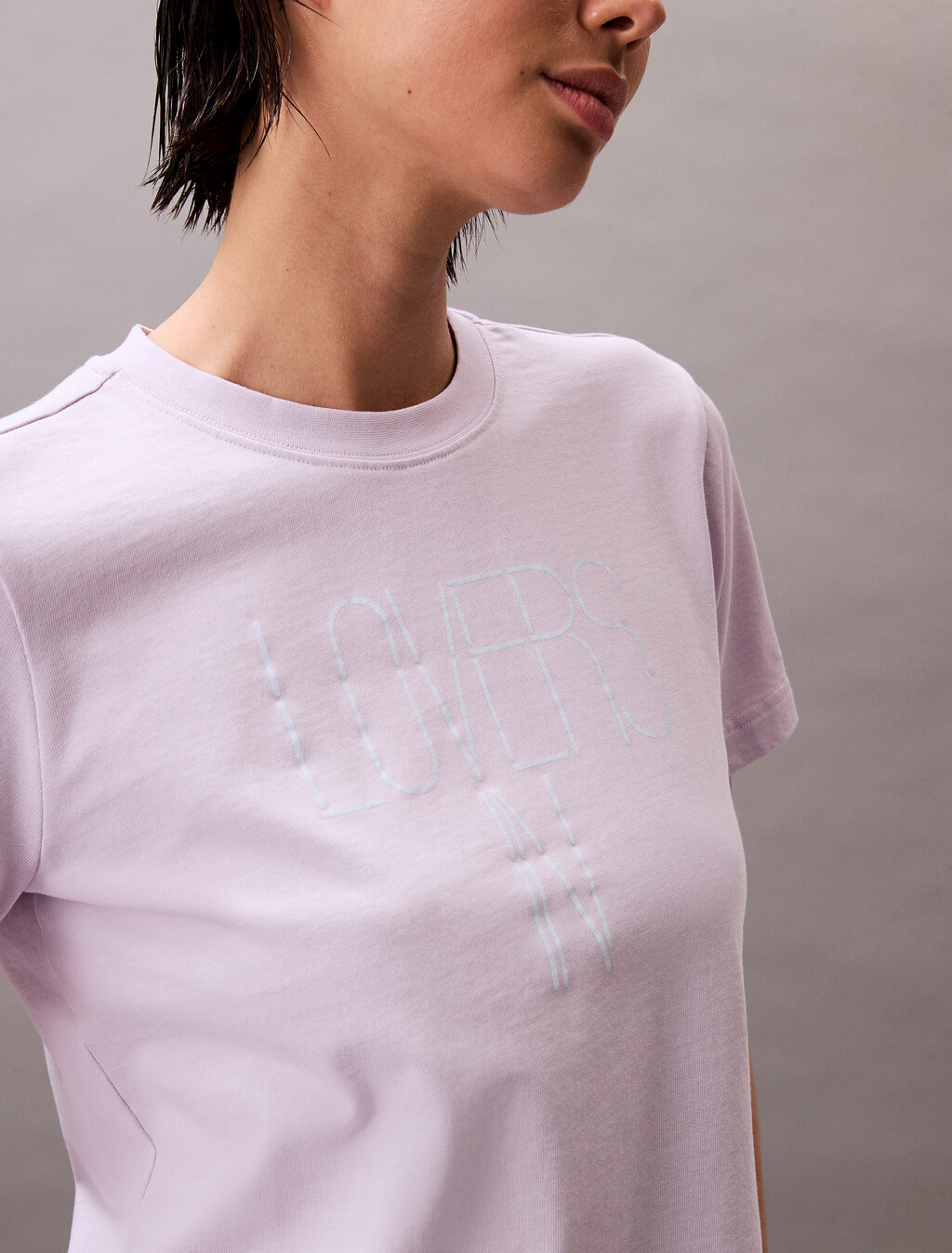Pride Lovers In Graphic 緊身 T 恤, Lilac Flower, hi-res