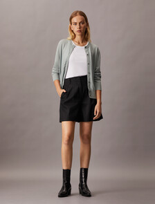 Tech Merino Cardigan, Slate Gray, hi-res