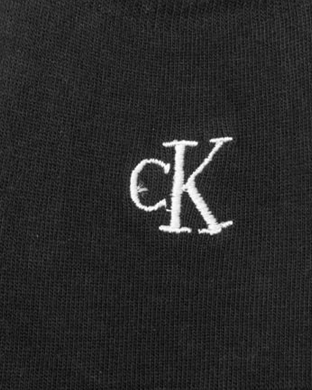 LOGO 刺繡男士隱形襪, BLACK, hi-res