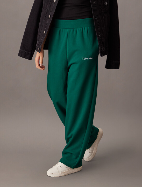 棉質毛圈直筒運動褲