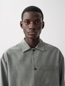 Atlas梭織襯衫, Grey Stone, hi-res