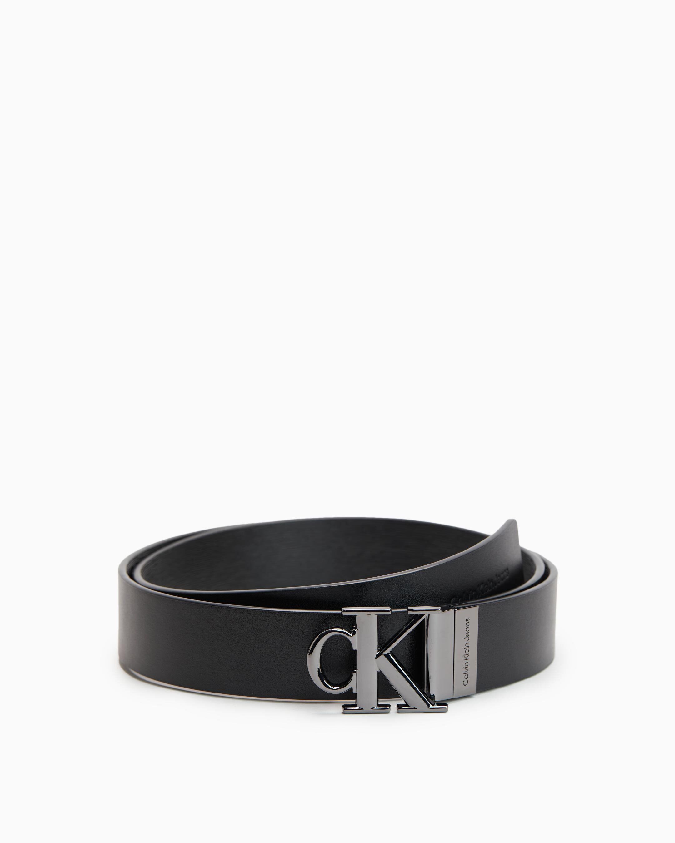 Calvin klein monogram deals belt