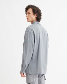 PREMIUM ESSENTIALS 裇衫款外套, Overcast Grey, hi-res