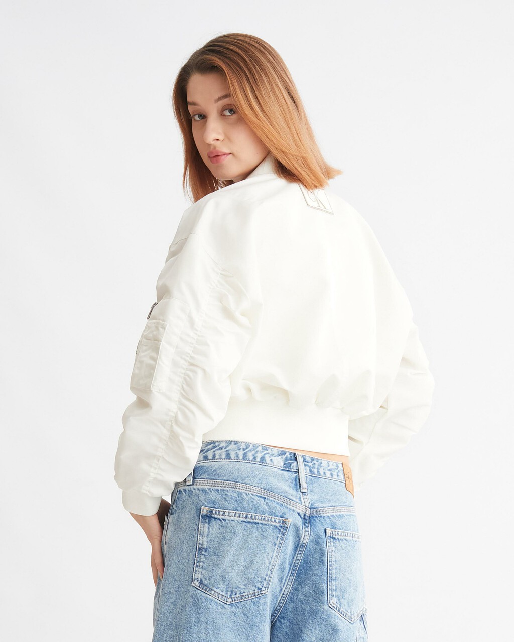 ACHIVAL NEUTRALS 飛行員外套, IVORY, hi-res