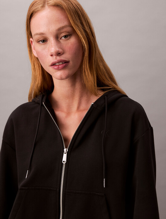 Cotton Terry Zip Up Hoodie