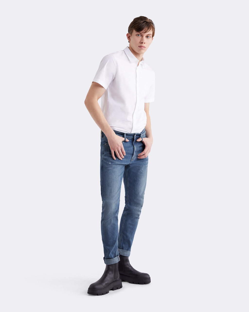 Italian Denim Modern Taper Jeans | blue | Calvin Klein Hong Kong