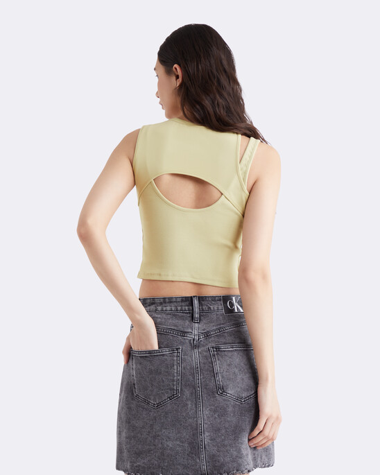 Layered Cut-out Tank Top