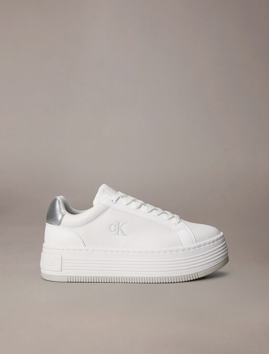 Leather Platform Trainers