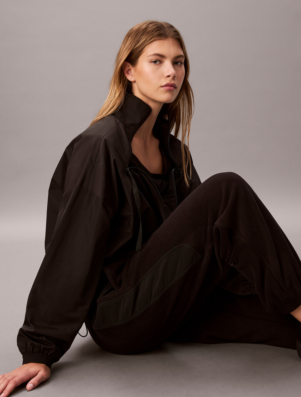Polar Fleece Jogger, Black, hi-res