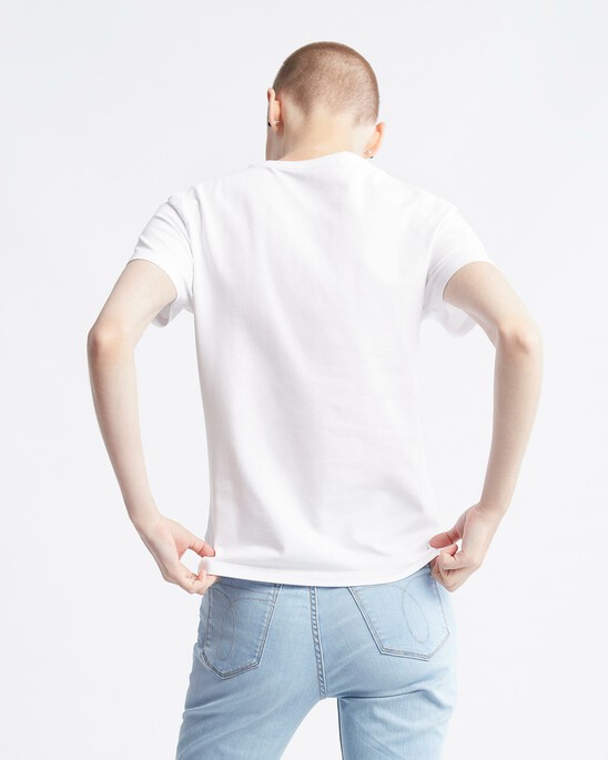 Monogram 四方印花有機棉修身 T 裇