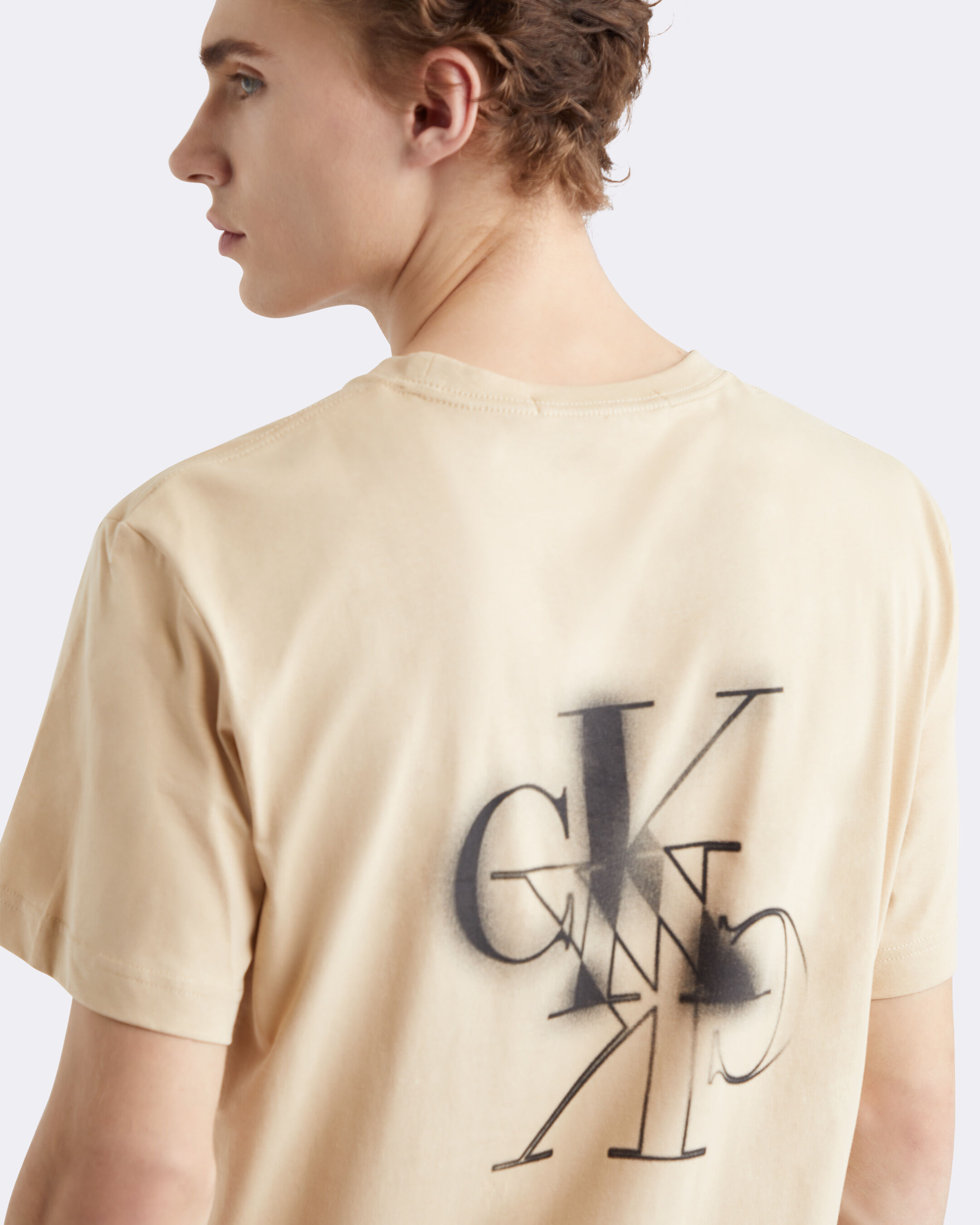 Senses Monogram Graphic Tee brown Calvin Klein Hong Kong