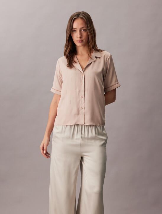 Satin Sheen Pyjama Shirt