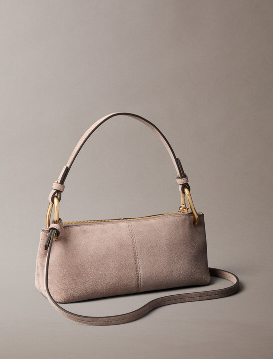 Small Soft Suede Shoulder Bag