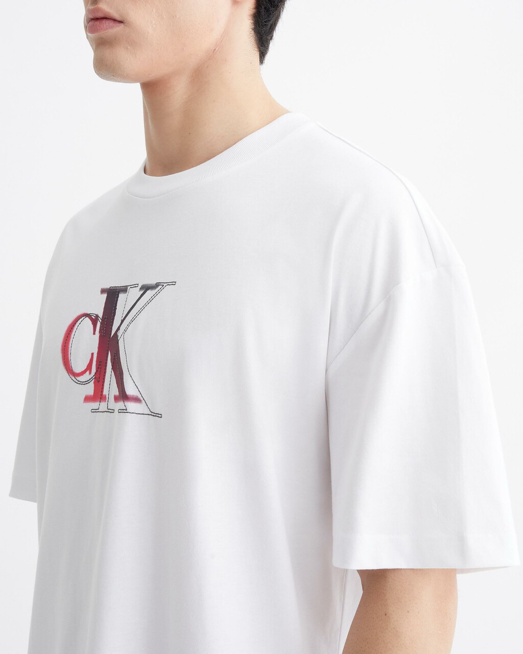 漸變 MONOGRAM T 裇, Bright White, hi-res
