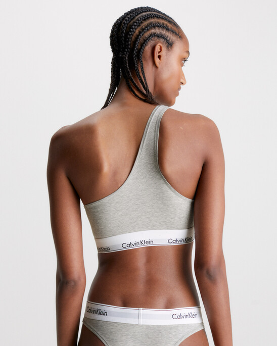 MODERN COTTON ONE SHOULDER LIGHTLY LINED BRALETTE