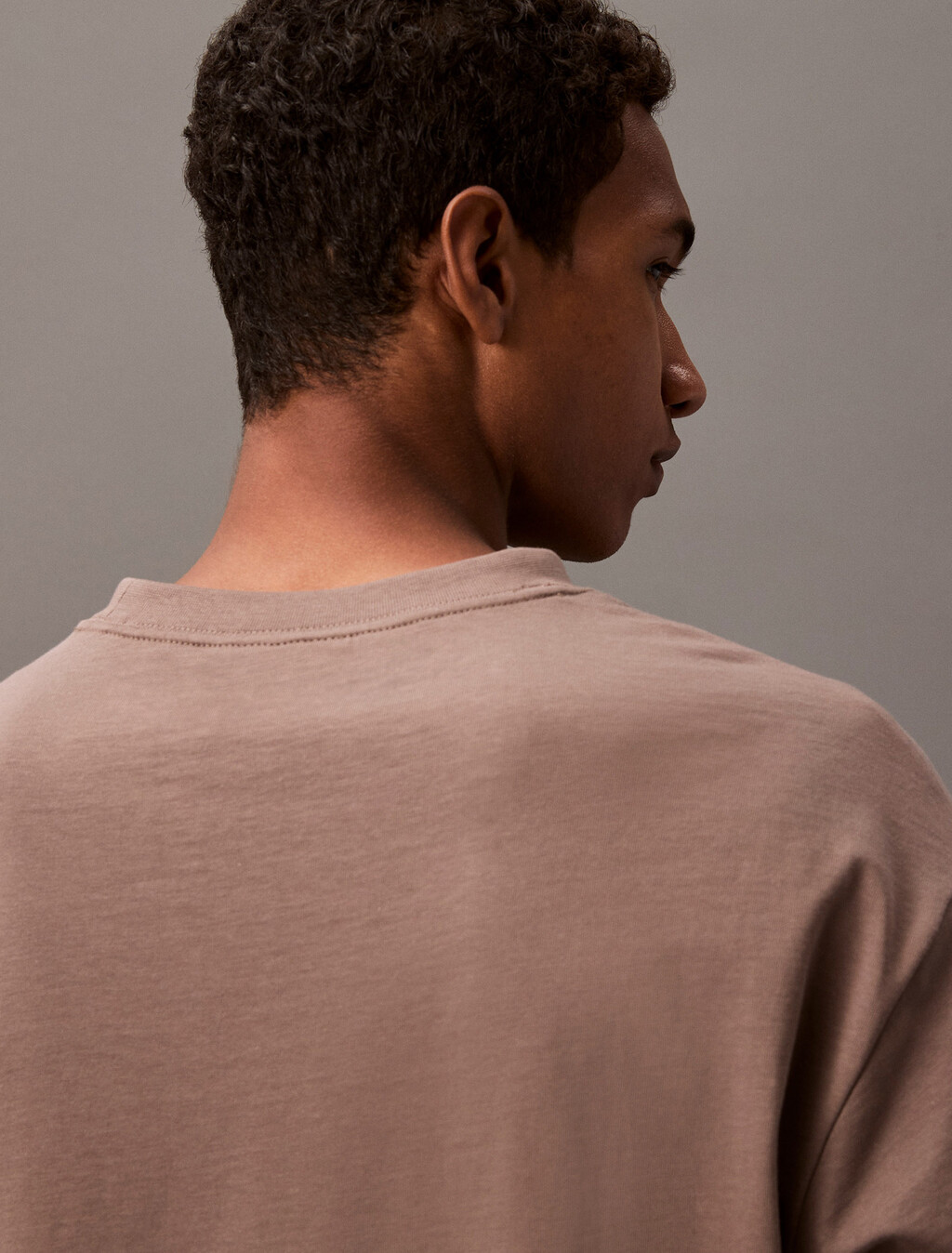 Calvin Logo Crew Neck Tee, Falcon, hi-res