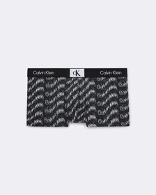 Calvin Klein 1996 Micro Low Rise Trunks, BLACK PRINT/ BL, hi-res