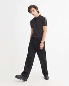 標誌飾邊 POLO 裇, Ck Black, hi-res