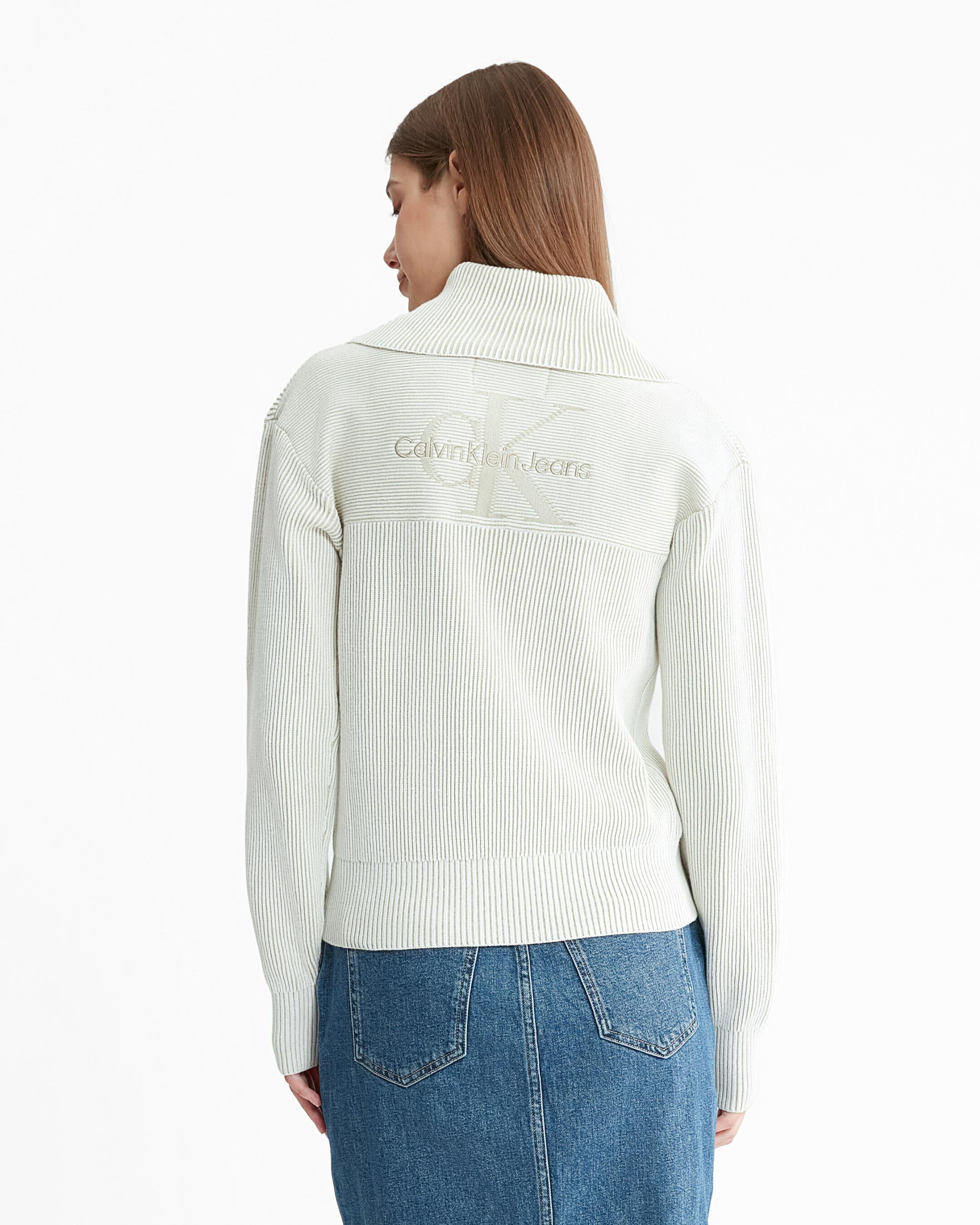 Calvin klein best sale zip up sweater
