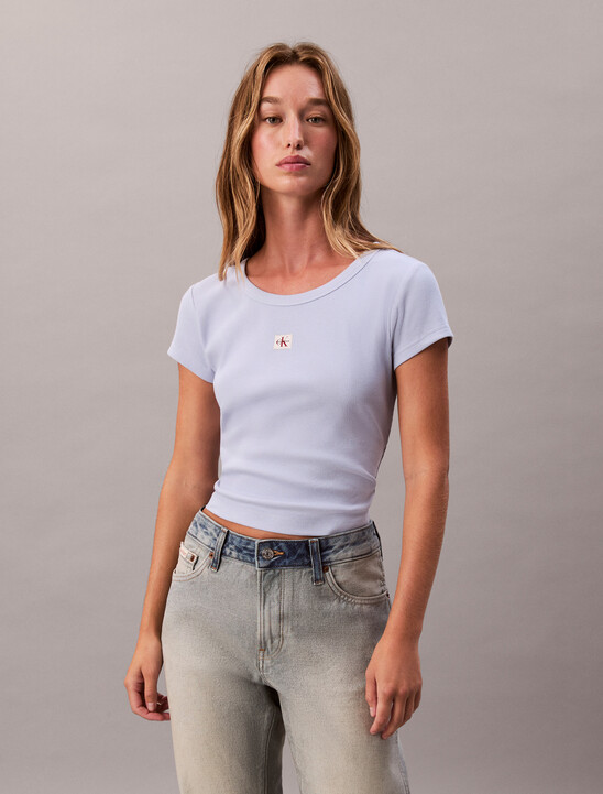 Cotton Stretch Rib Baby Tee