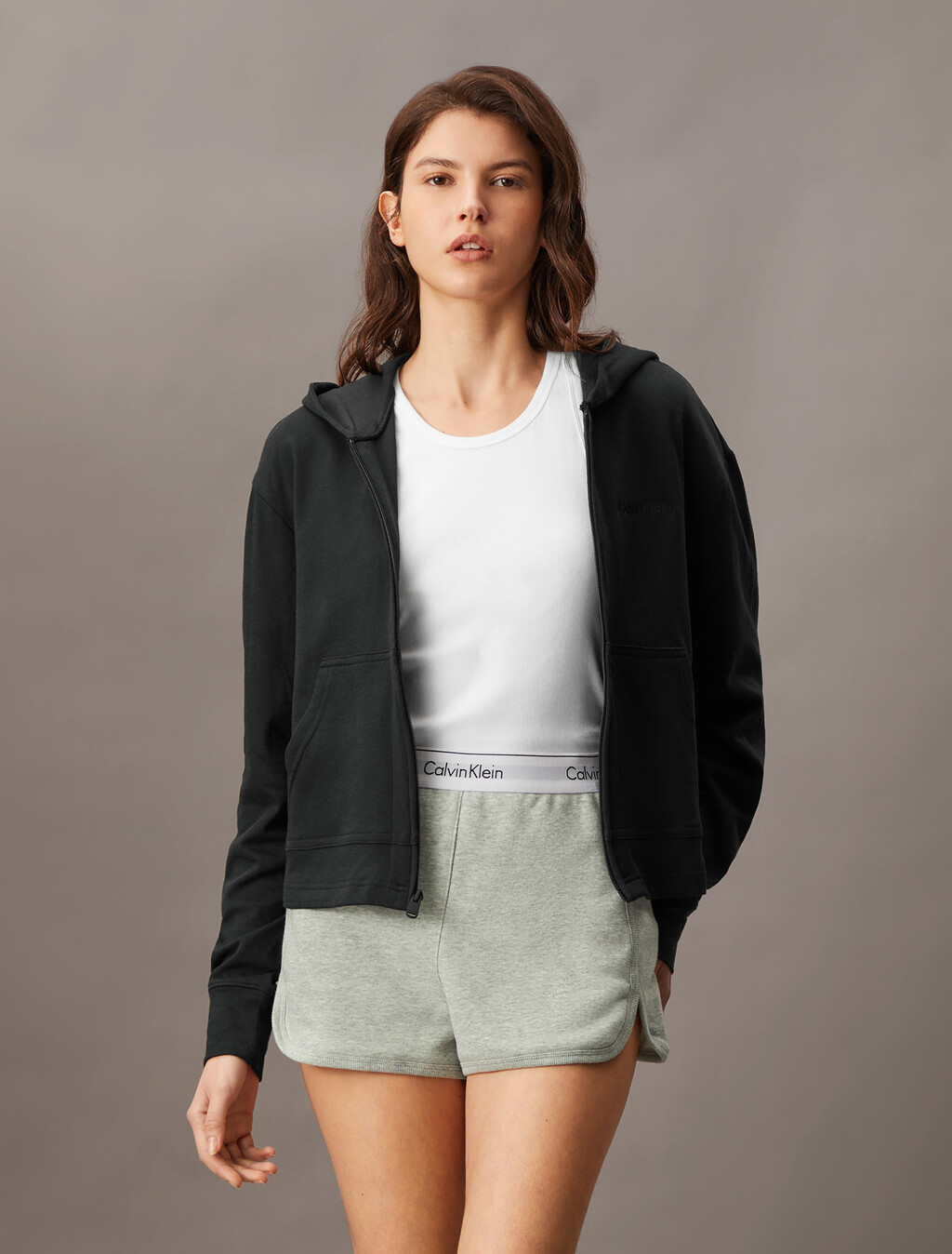 FRNCH TRRY ZP HDBlack, Black, hi-res