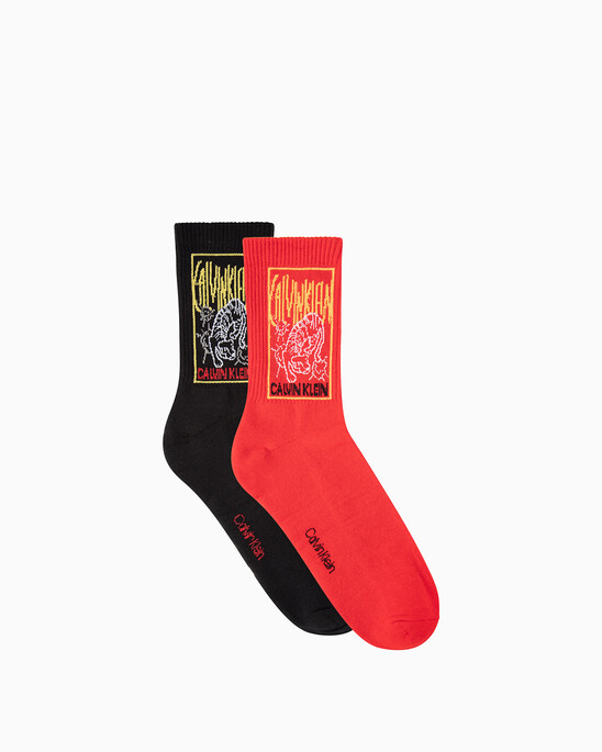 Men's 2 Pack Cny Crew Sock Gift Set