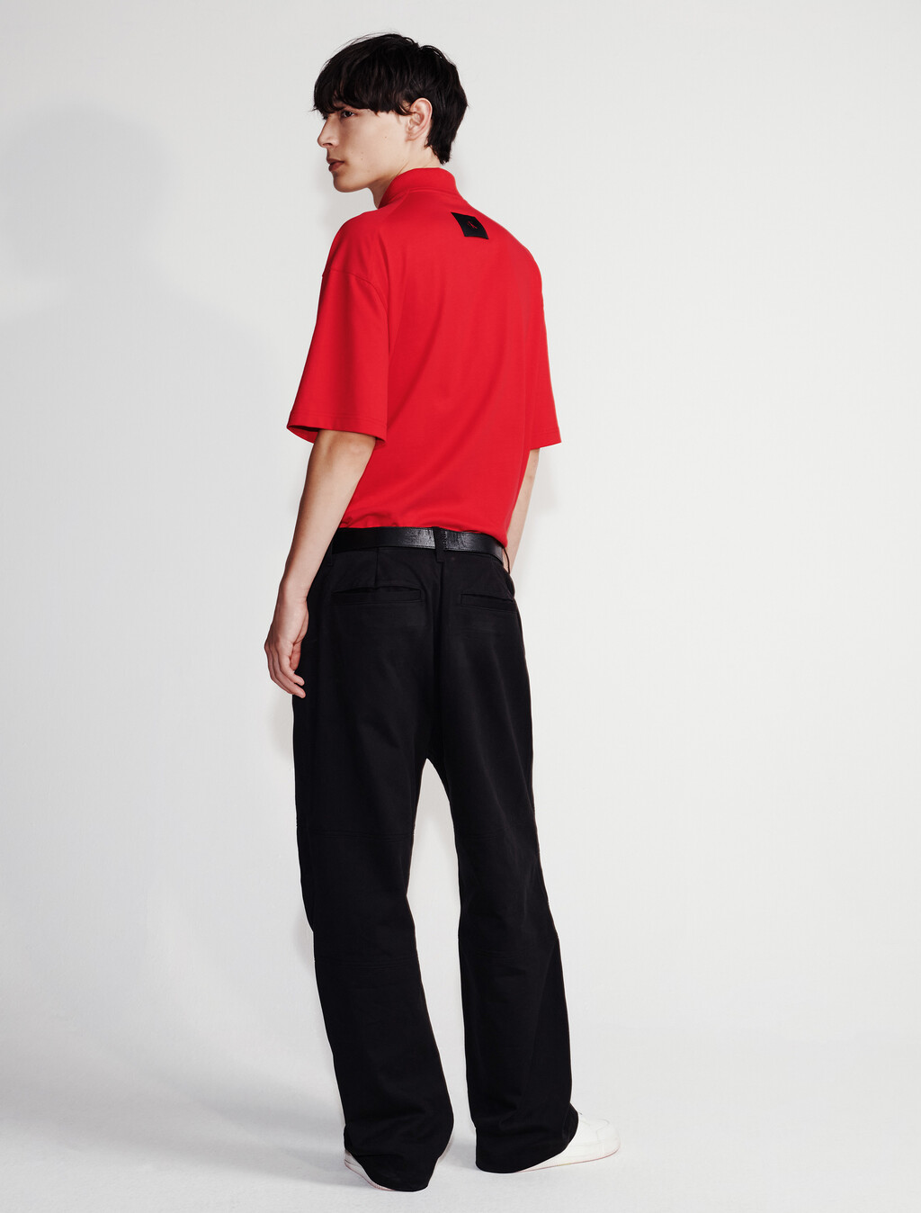 1/4 拉鏈開襟 Polo 衫, Pantone Red, hi-res
