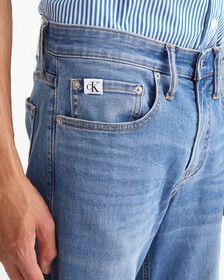 37.5 90 年代九分直筒牛仔褲, Med Blue Logo Tab, hi-res