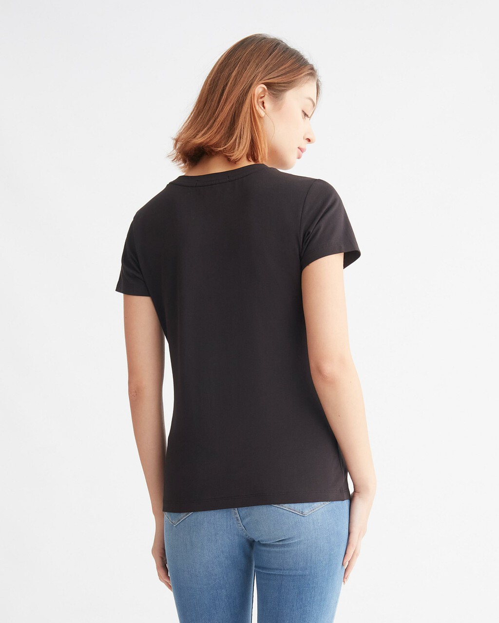 MICRO MONOLOGO 修身 T 裇, Ck Black, hi-res