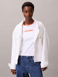 Logo Graphic Baby Tee, Brilliant White, hi-res
