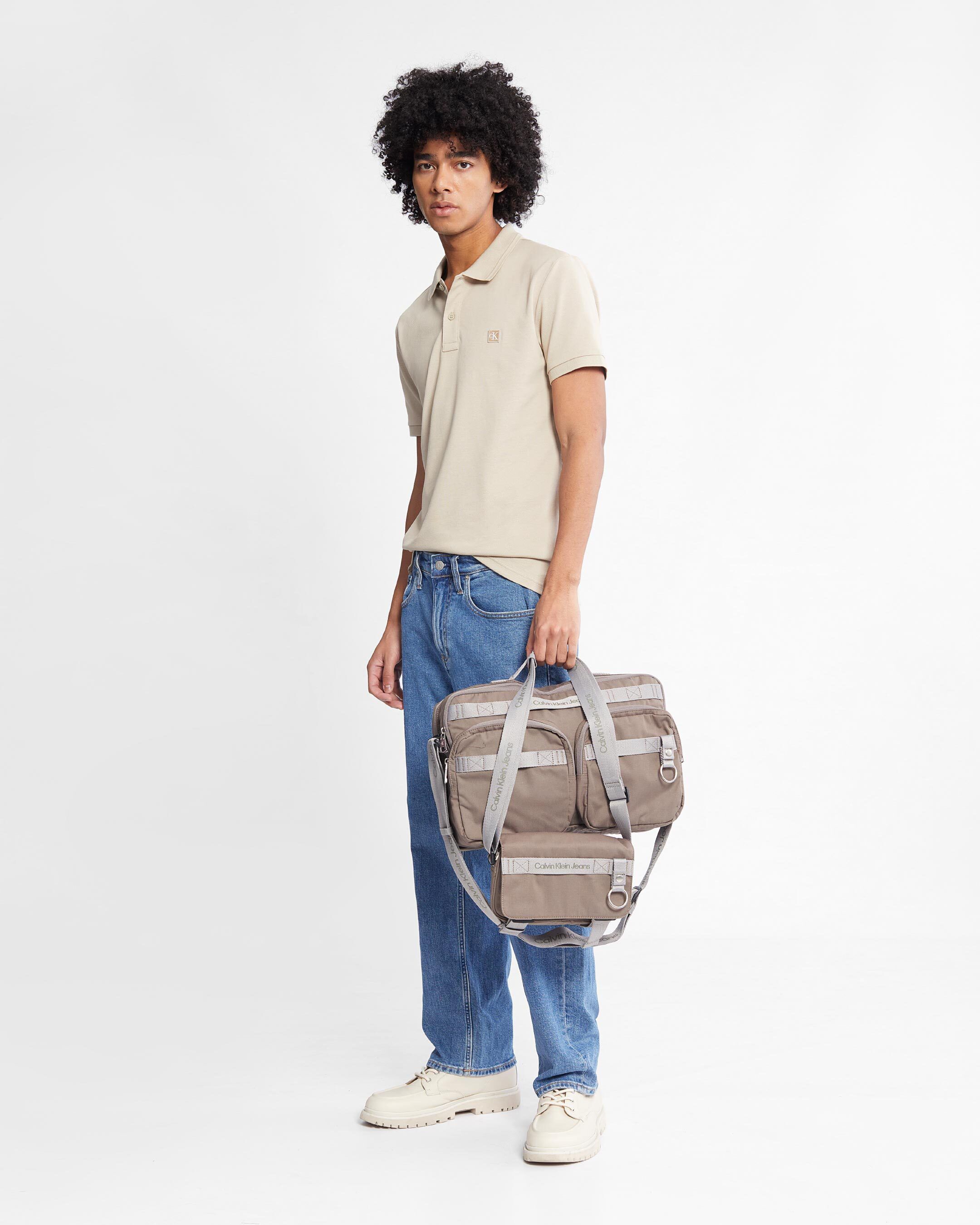 Calvin klein utility canvas crossbody bag outlet