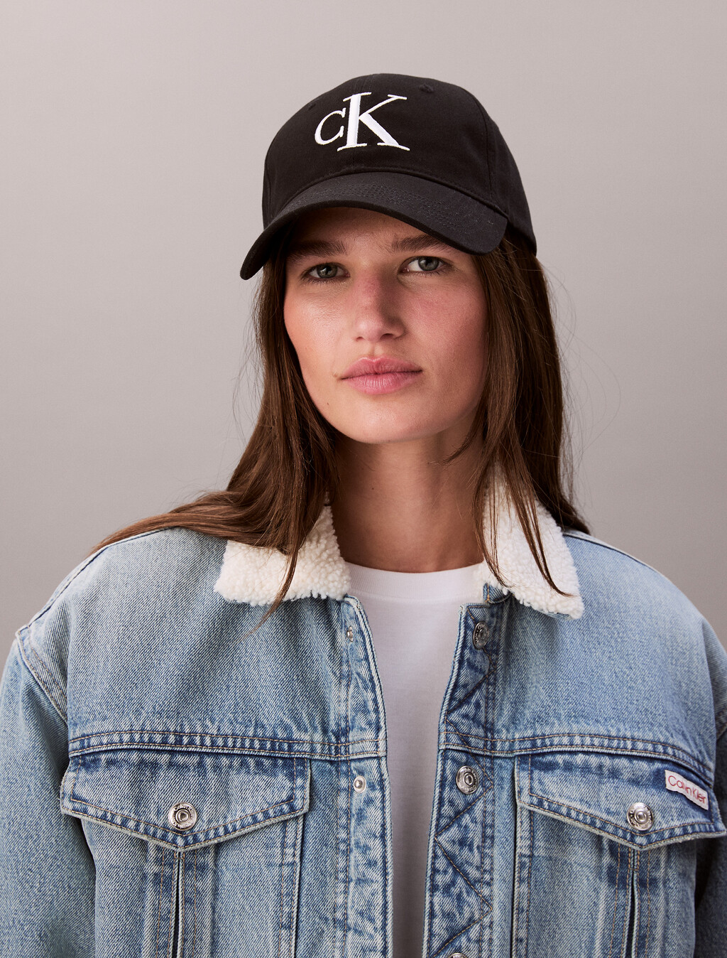 Monogram Embroidery Baseball Cap, Black, hi-res