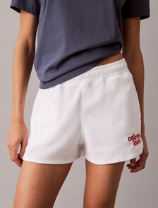 Towel Terry Dolphin Shorts, Bright White, hi-res