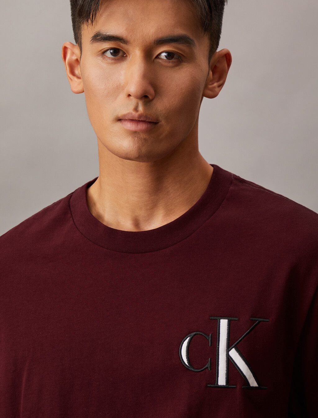 Varsity CK Badge Crewneck Tee, Renaissance Red, hi-res