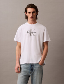 Monogram 標誌 T 恤, Brilliant White, hi-res