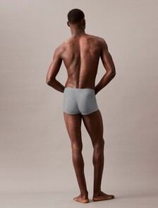 CK Black 提花標誌低腰平口內褲, Jura Gray, hi-res