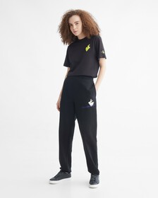 兔年特別版植絨貼飾 T 裇, CK BLACK, hi-res