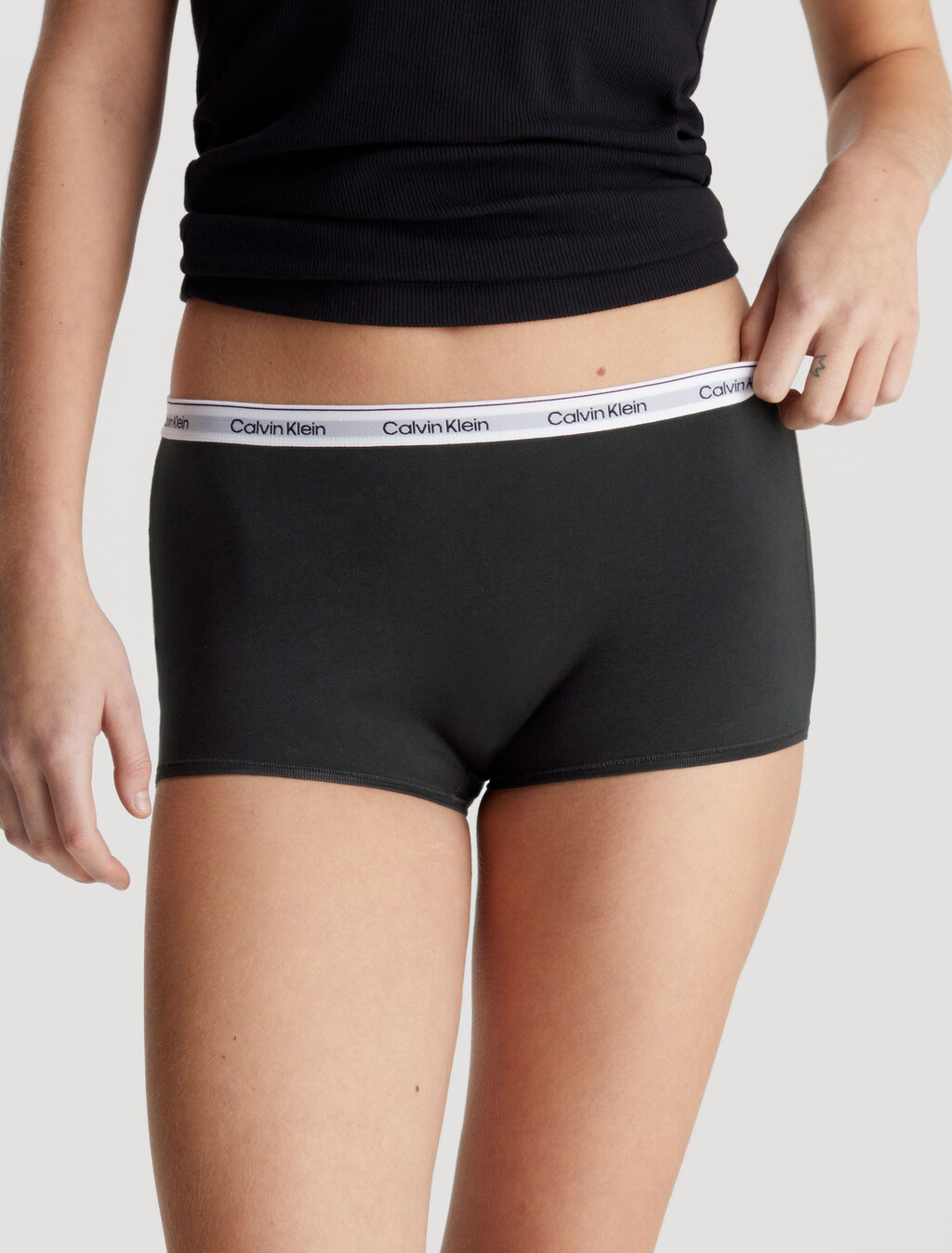 Modern Logo Hipster Panty, Black, hi-res