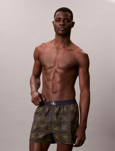 CK X Cotton Monogram 修身四角內褲, SORTING LOGO SHORELINE, hi-res