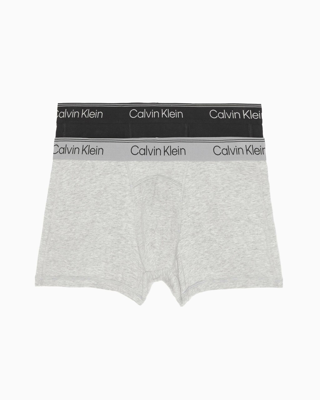 Athletic Cotton 2 Pack Trunks, BLACK/GREY HEATHER, hi-res