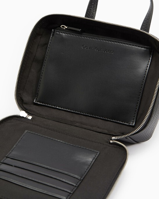 COLOR BLOCK WALLET BAG WITH HANDLE