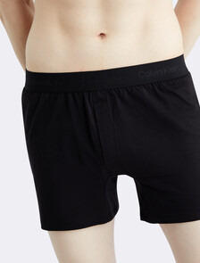 Cooling Lounge 修身平口內褲, Black, hi-res