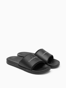 NORWICH MONOGRAM 涼鞋, Black, hi-res