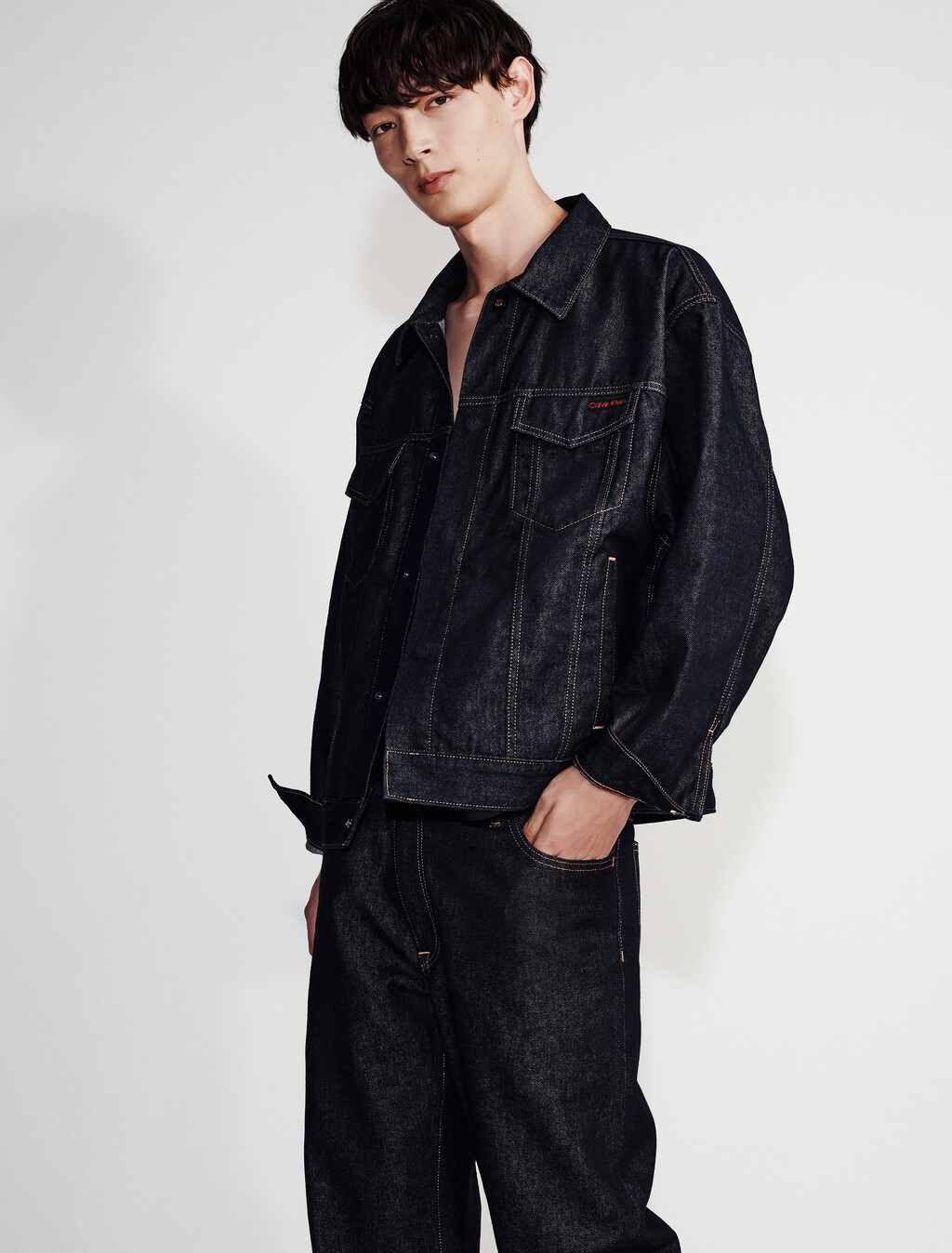 Denim Trucker, Rinse Denim, hi-res