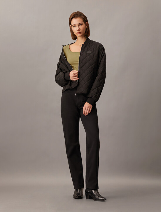 Side Gather Rib Knit Baby Fit Tee