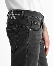 37.5 黑色舒適彈力緊身牛仔褲, Denim Black, hi-res