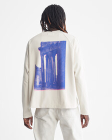 STANDARDS RUINS COLLAGE GRAPHIC LONG SLEEVE TEE, Bone White, hi-res