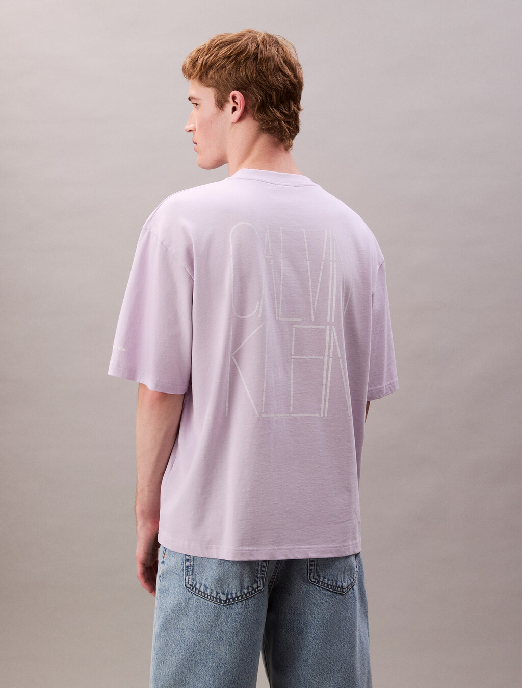 Pride Lovers In Graphic 寬版 T 恤, Lilac Flower, hi-res