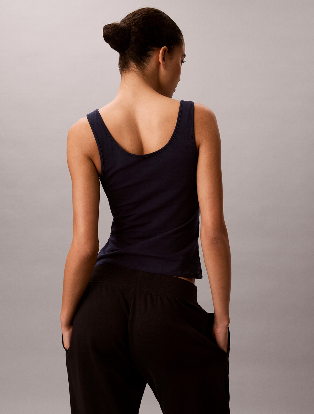 Tank Top - Cotton Stretch Lounge, Shoreline, hi-res