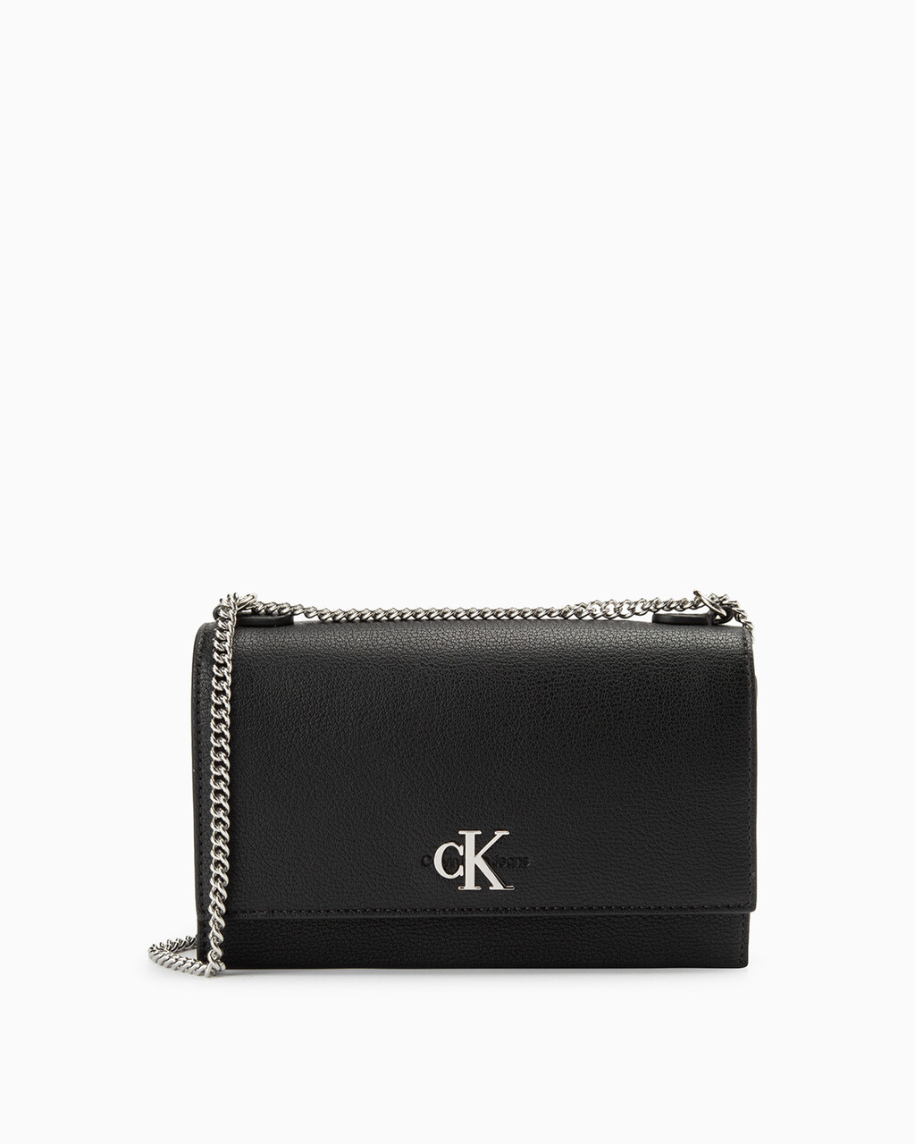 FLAP CROSSBODY BAG WITH CHAIN, BLACK, hi-res
